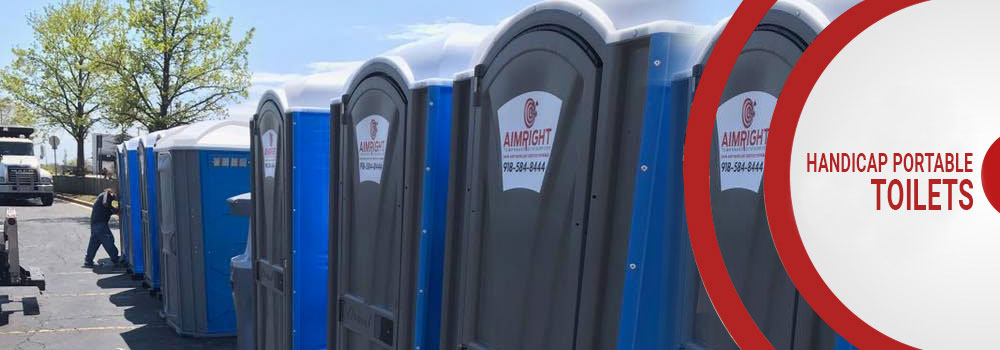 Handicap portable toilet service