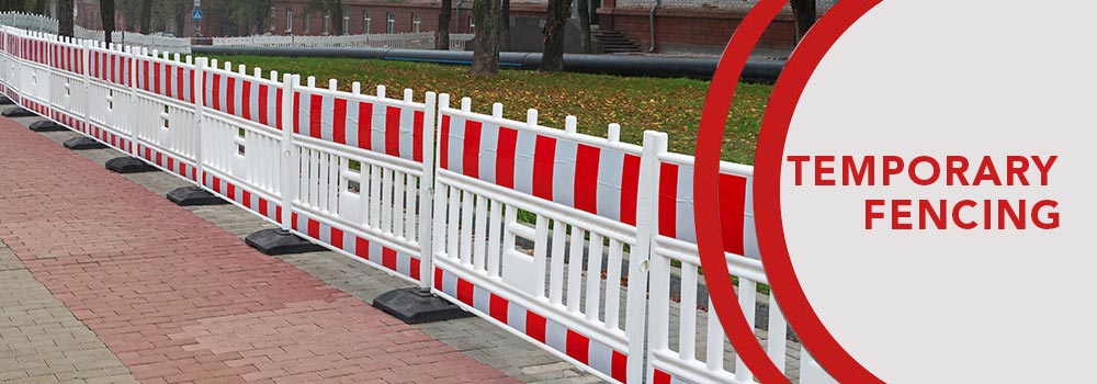 plastic portable fencing road side area