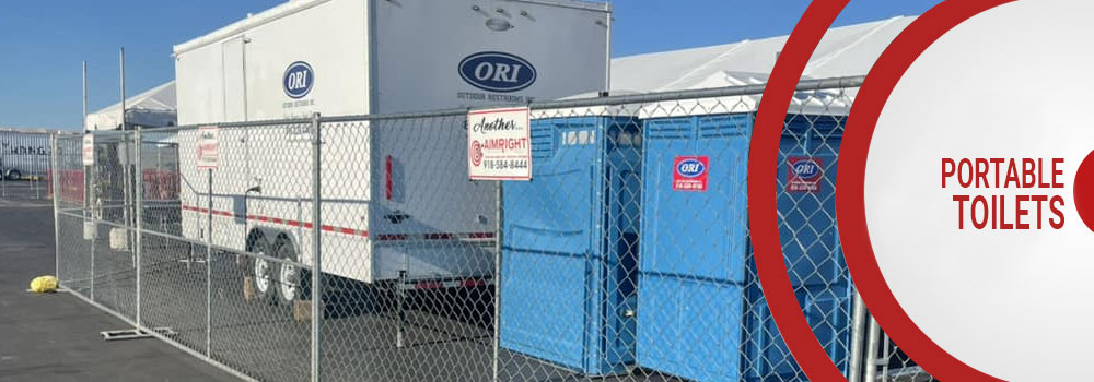 Banner of portable toilets
